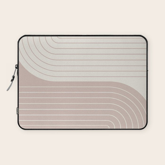 Two Tone Line Curvature LVII Laptop Sleeve Gallery Image 1