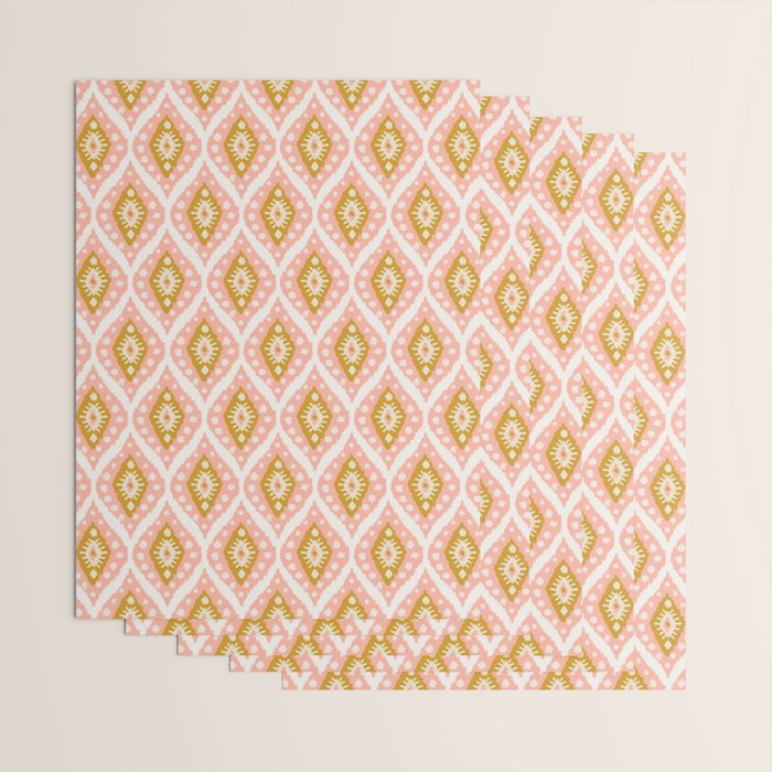 Caliza (Pink & Marigold) Wrapping Paper Gallery Image 3