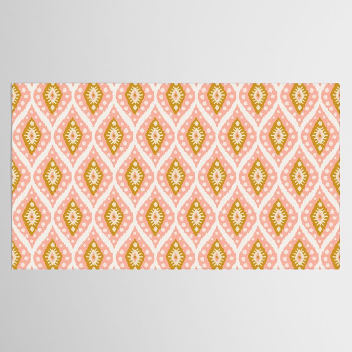 Caliza (Pink & Marigold) Tablecloth Gallery Image 2