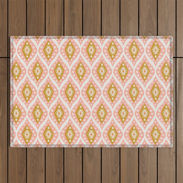 Caliza (Pink & Marigold) Outdoor Rug Gallery Image 1