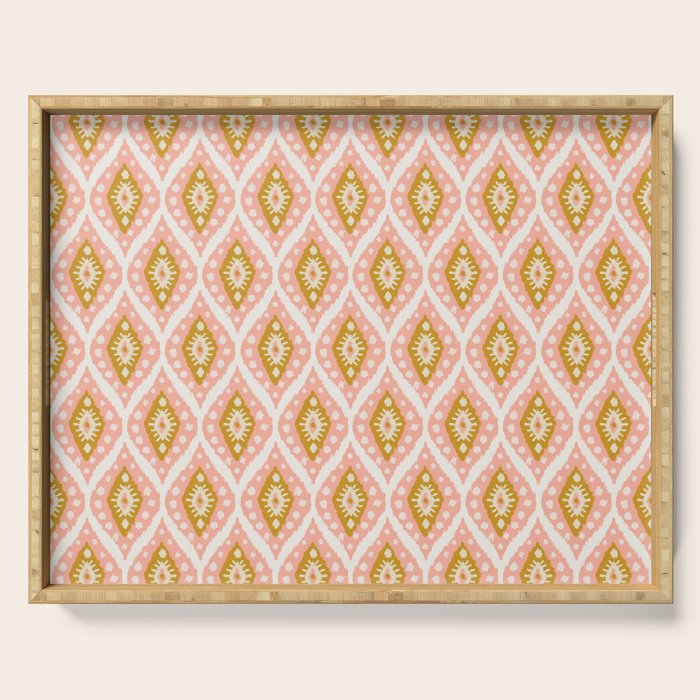 Caliza (Pink & Marigold) Serving Tray Gallery Image 1