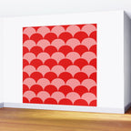 Deco Pattern pink and red Wall Mural Gallery Image 2
