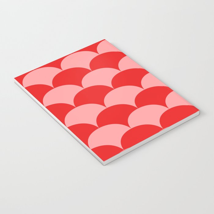 Deco Pattern pink and red Notebook Gallery Image 3