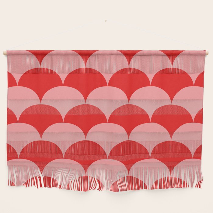 Deco Pattern pink and red Wall Hanging Gallery Image 1