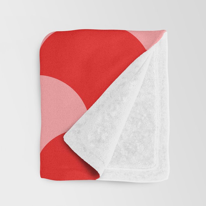 Deco Pattern pink and red Throw Blanket Gallery Image 3