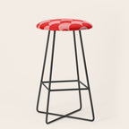 Deco Pattern pink and red Stool Gallery Image 1