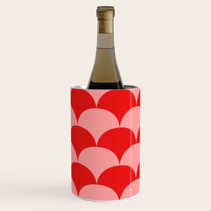 Deco Pattern pink and red Wine Chiller Gallery Image 3