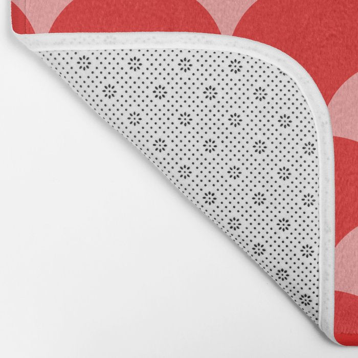 Deco Pattern pink and red Bath Mat Gallery Image 2