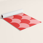 Deco Pattern pink and red Yoga Mat Gallery Image 2