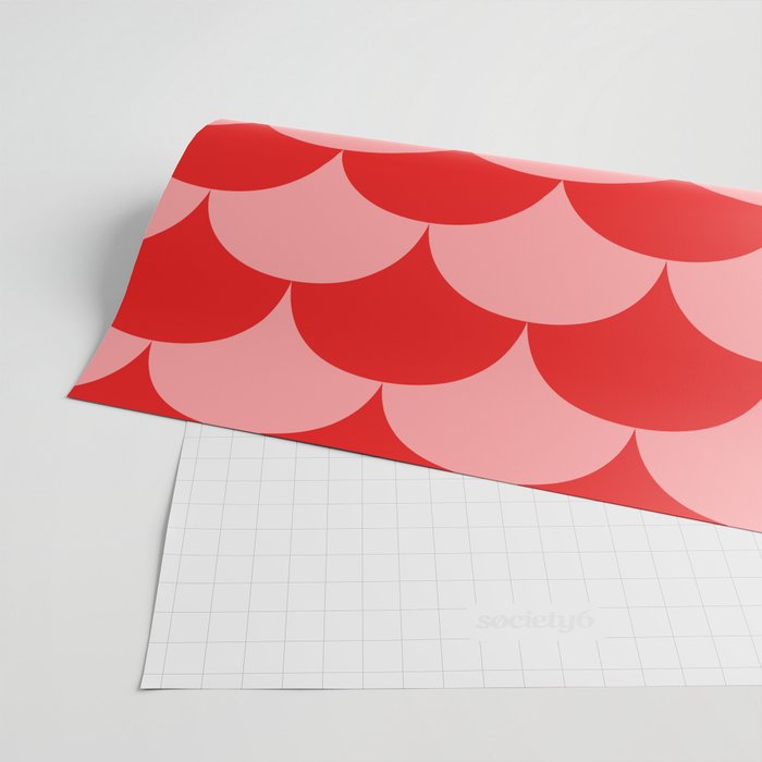 Deco Pattern pink and red Wrapping Paper Gallery Image 2