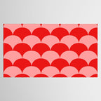 Deco Pattern pink and red Tablecloth Gallery Image 2