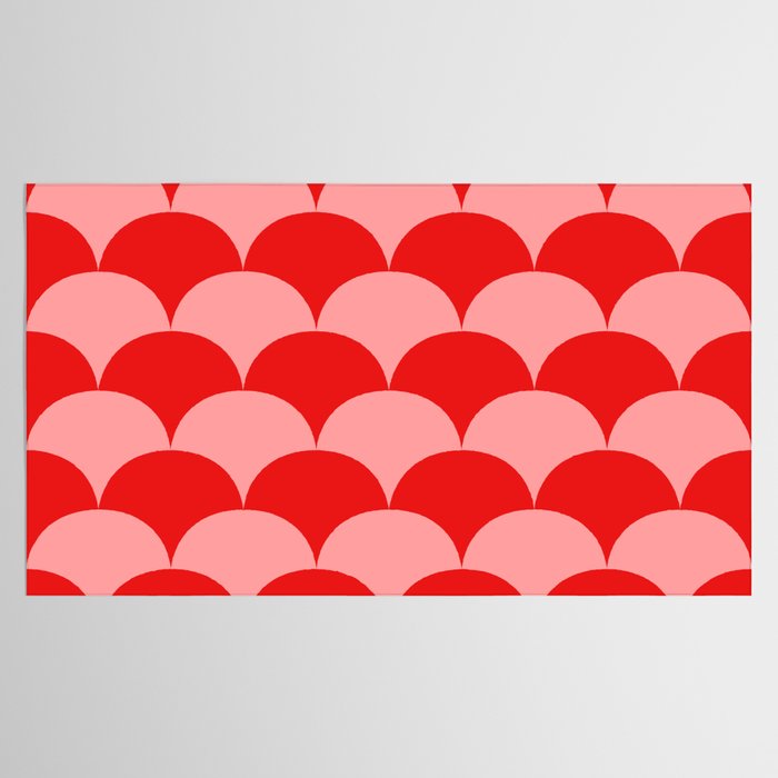 Deco Pattern pink and red Tablecloth Gallery Image 2