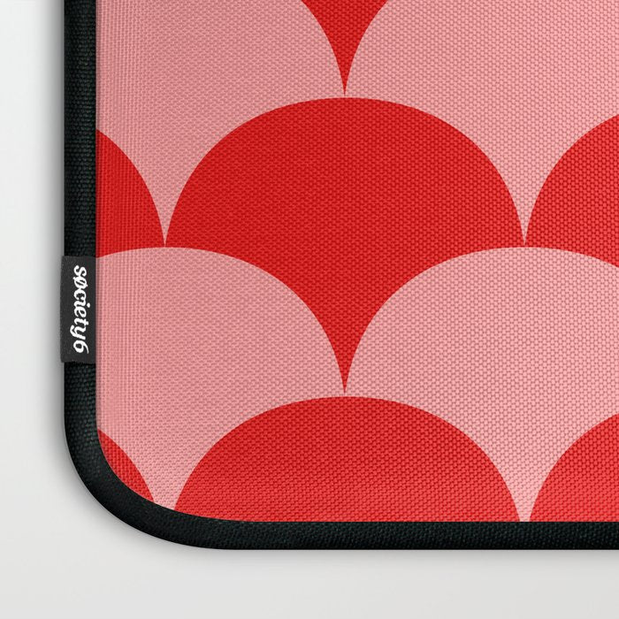 Deco Pattern pink and red Laptop Sleeve Gallery Image 3