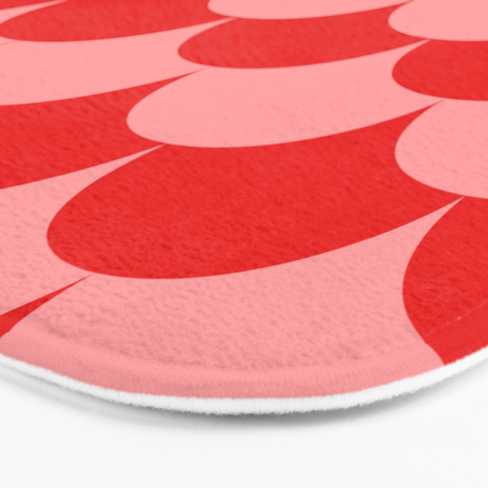 Deco Pattern pink and red Bath Mat Gallery Image 3