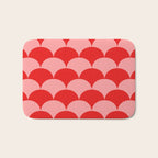 Deco Pattern pink and red Bath Mat Gallery Image 1