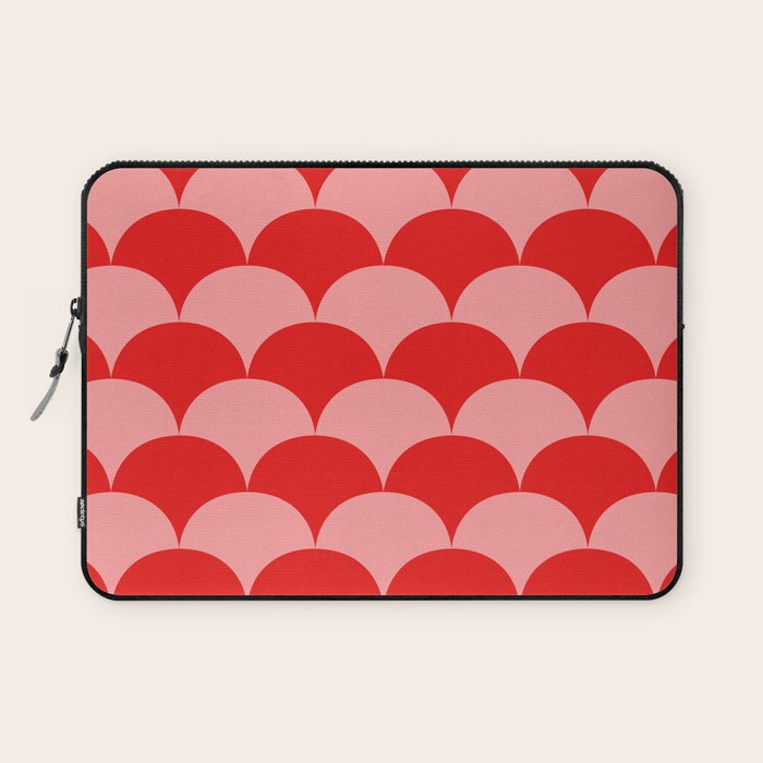 Deco Pattern pink and red Laptop Sleeve Gallery Image 1