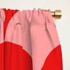 Deco Pattern pink and red Window Curtain Gallery Image 2