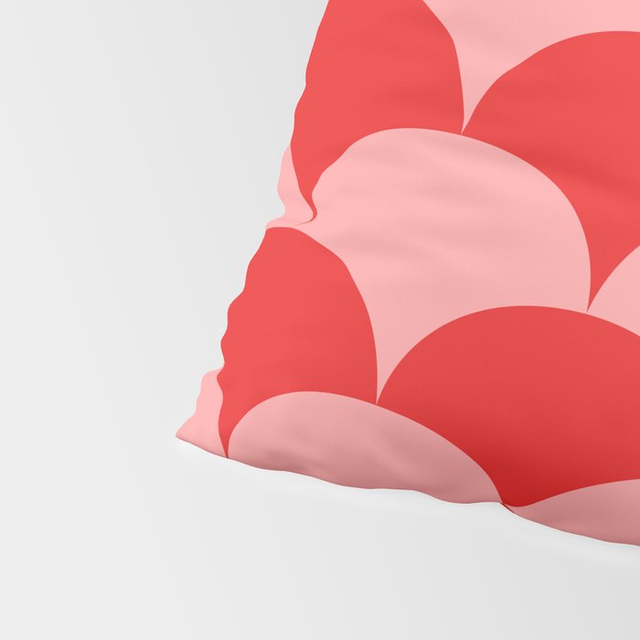 Deco Pattern pink and red Pillow Sham Gallery Image 4
