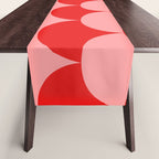 Deco Pattern pink and red Table Runner Gallery Image 1