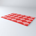 Deco Pattern pink and red Rug Gallery Image 3
