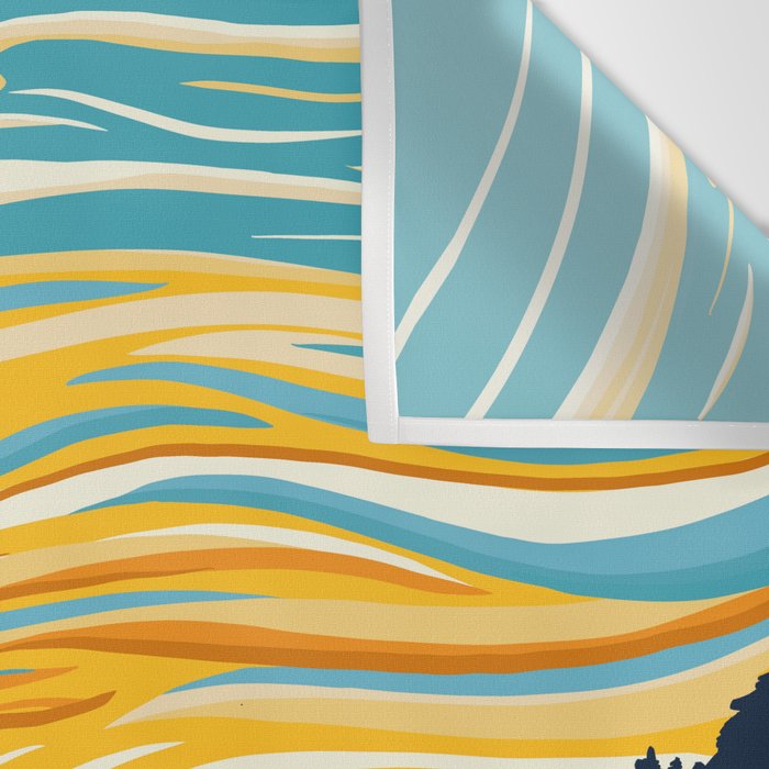 Deception Pass Orca Sunset Swim Wall Tapestry Gallery Image 3