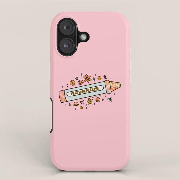 Aquarius Crayon iPhone Case Gallery Image 1