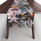Floral and Birds XL Table Runner Gallery Image 1