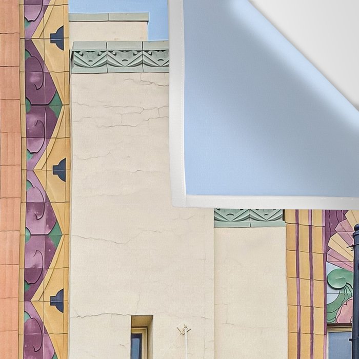 Boulder Theater Box Office Colorado Landmark Pearl Street Downtown Minimalist Art Deco Photography Wall Tapestry Gallery Image 3