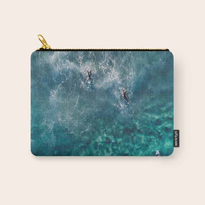 Surfing in the Ocean 2 Carry All Pouch Gallery Image 1