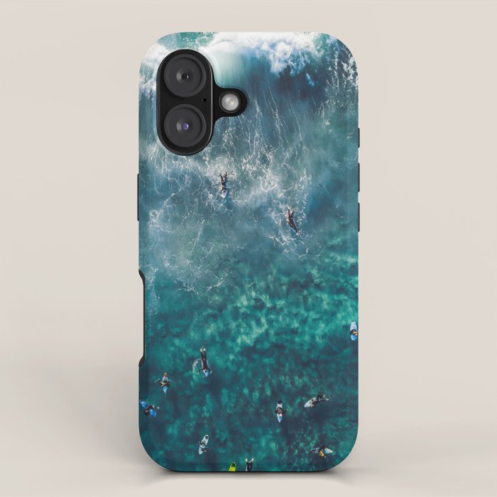 Surfing in the Ocean 2 iPhone Case Gallery Image 1