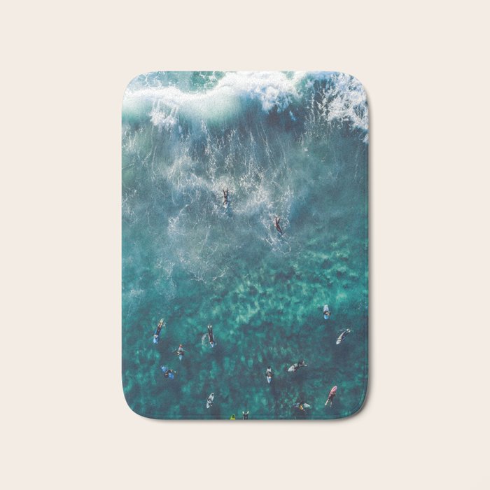 Surfing in the Ocean 2 Bath Mat Gallery Image 1