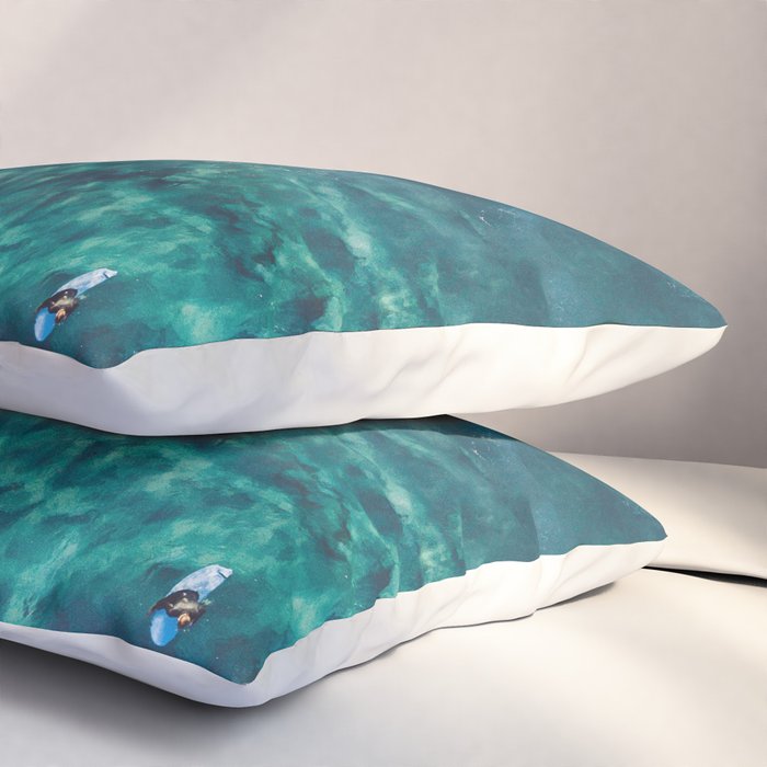 Surfing in the Ocean 2 Pillow Sham Gallery Image 3