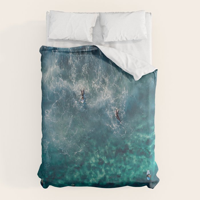 Surfing in the Ocean 2 Duvet Cover Gallery Image 1