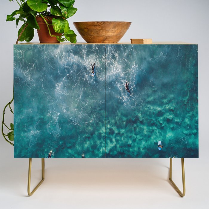 Surfing in the Ocean 2 Credenza Gallery Image 1