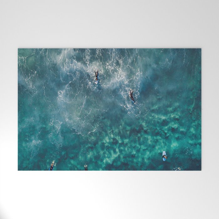 Surfing in the Ocean 2 Welcome Mat Gallery Image 1