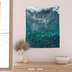 Surfing in the Ocean 2 Wall Tapestry Gallery Image 2