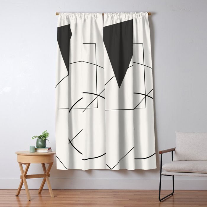 Abstract Minimal Geometric 1 Window Curtain Gallery Image 5