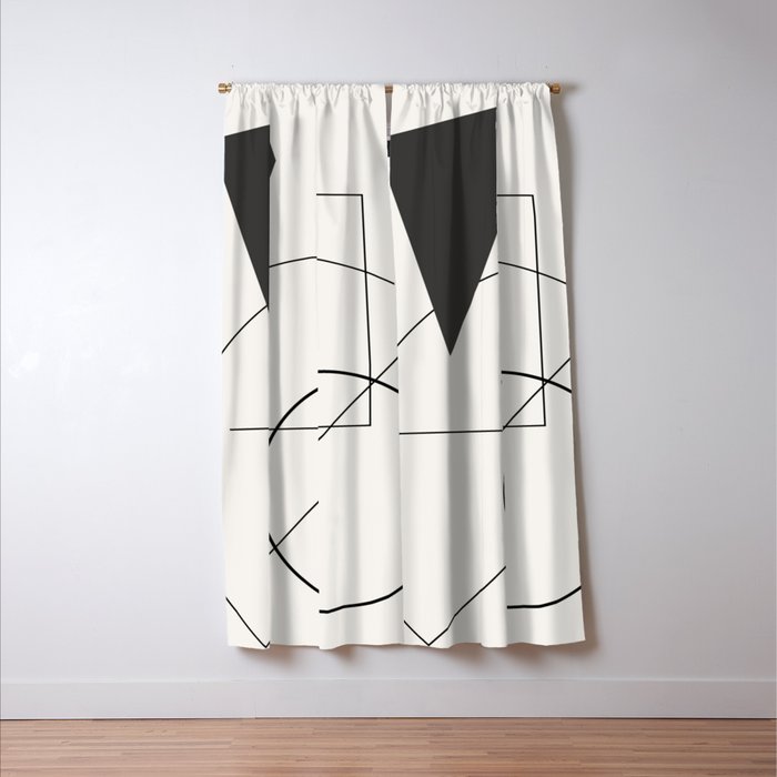 Abstract Minimal Geometric 1 Window Curtain Gallery Image 3