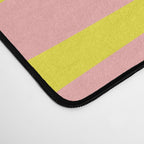 Pink and Yellow Abstract Mid Century Modern Palm Springs Pattern Desk Mat Gallery Image 4