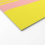 Pink and Yellow Abstract Mid Century Modern Palm Springs Pattern Welcome Mat Gallery Image 2