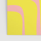 Pink and Yellow Abstract Mid Century Modern Palm Springs Pattern Poster Gallery Image 3