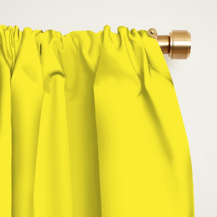 Pink and Yellow Abstract Mid Century Modern Palm Springs Pattern Window Curtain Gallery Image 2