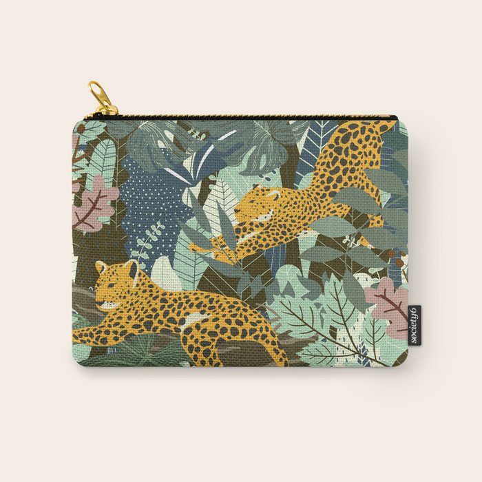 Leopard jungle print Carry All Pouch Gallery Image 1