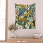 Leopard jungle print Wall Tapestry Gallery Image 2