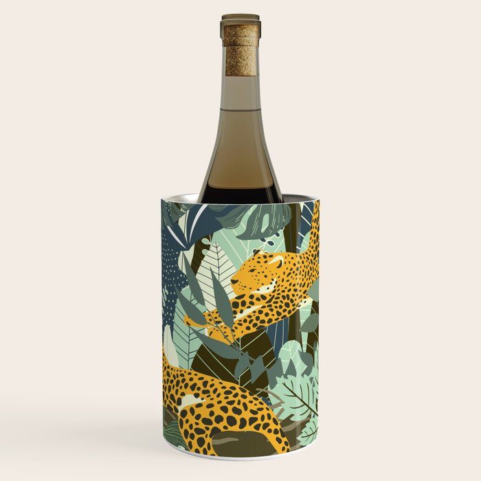 Leopard jungle print Wine Chiller Gallery Image 1
