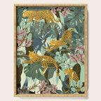 Leopard jungle print Serving Tray Gallery Image 1