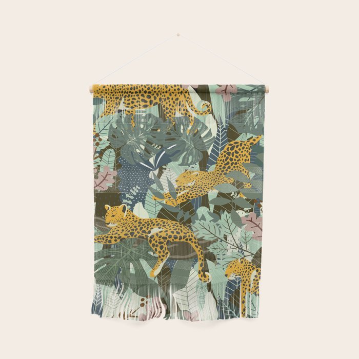 Leopard jungle print Wall Hanging Gallery Image 1