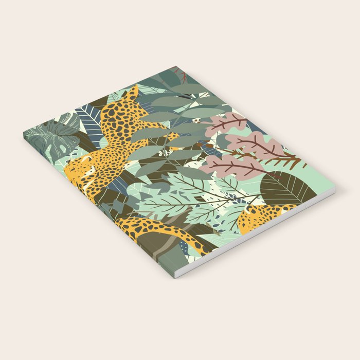 Leopard jungle print Notebook Gallery Image 2