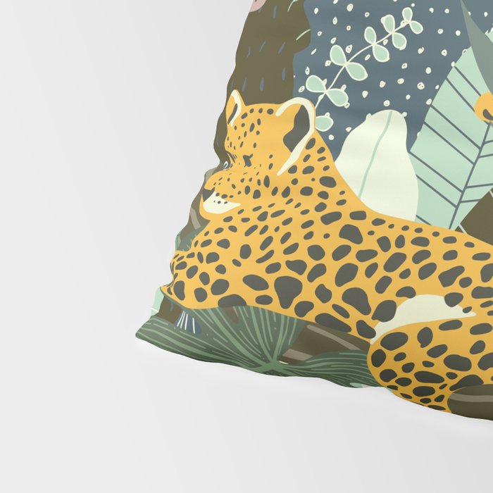 Leopard jungle print Pillow Sham Gallery Image 4