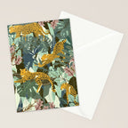 Leopard jungle print Stationery Card Gallery Image 2